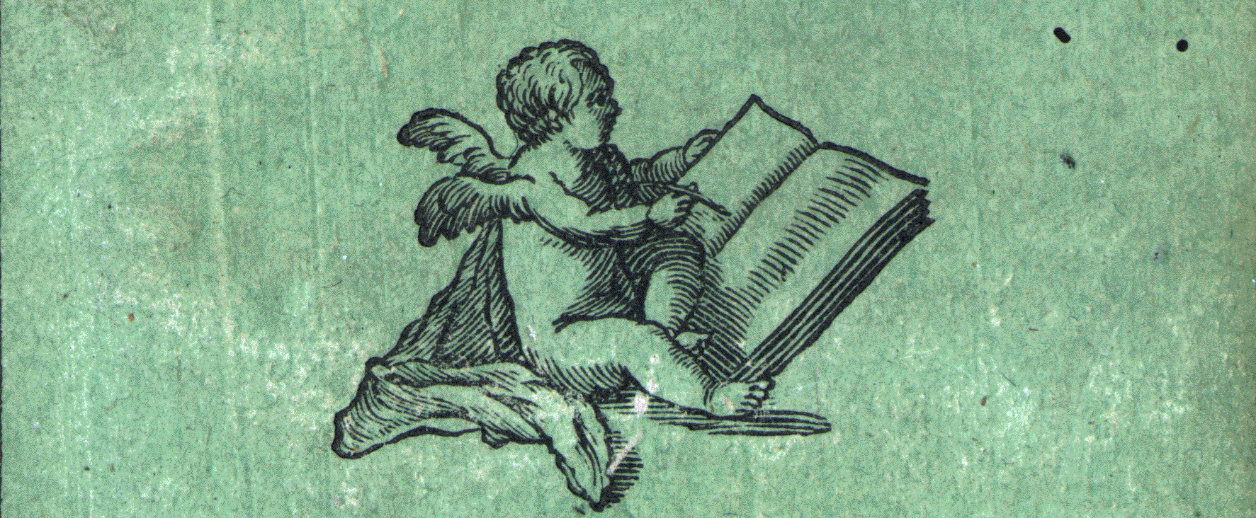 Biblische Geschichten, Coverdetail mit lesendem Engel